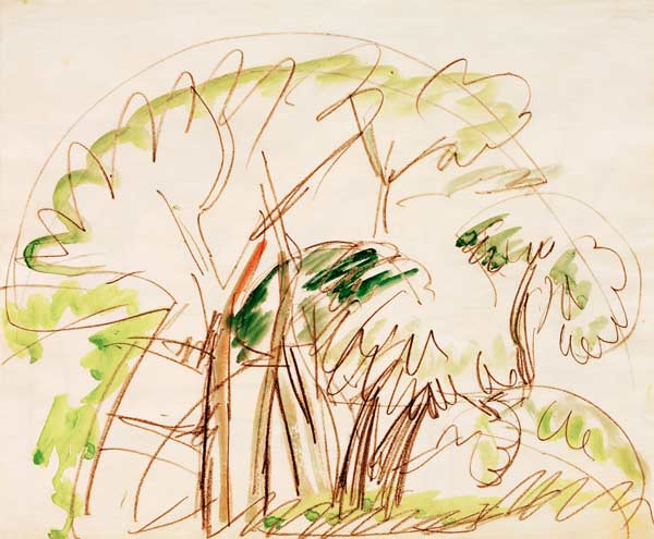 Baumgruppe auf Fehmarn from Ernst Ludwig Kirchner