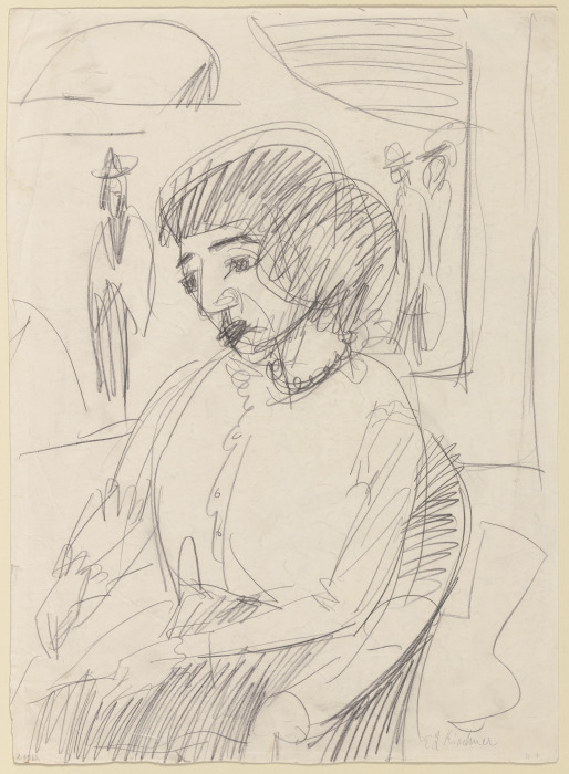 Bildnis einer Frau im Sessel from Ernst Ludwig Kirchner