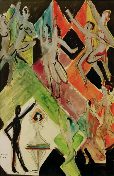 Farbentanz (Entwurf) from Ernst Ludwig Kirchner