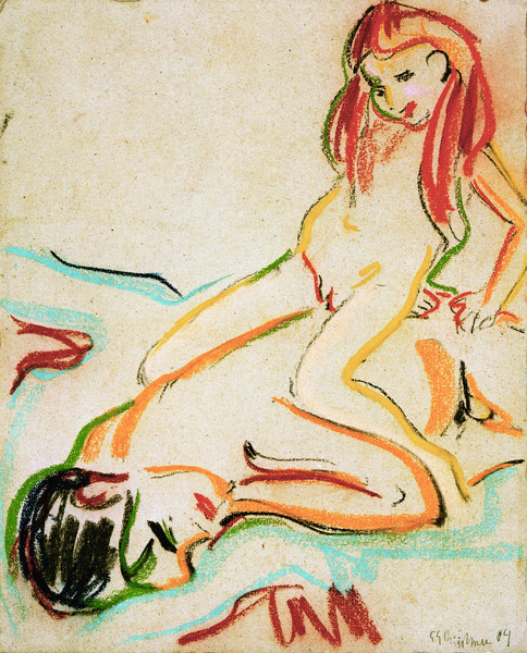 Liegender nackter Mann from Ernst Ludwig Kirchner
