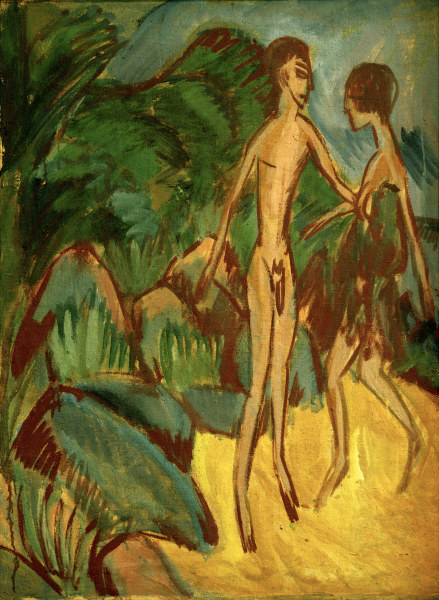 Nackter Jüngling u.Mädchen from Ernst Ludwig Kirchner