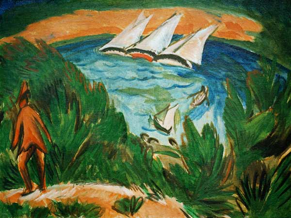 Segelboote im Sturm from Ernst Ludwig Kirchner