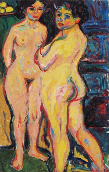 Stehende nackte Mädchen am Ofen from Ernst Ludwig Kirchner