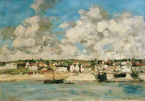 Der Strand von Portrieux from Eugène Boudin