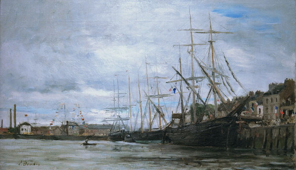 Hafen mit Segelschiffen from Eugène Boudin