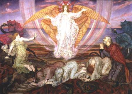 Death of the Dragon from Evelyn de Morgan