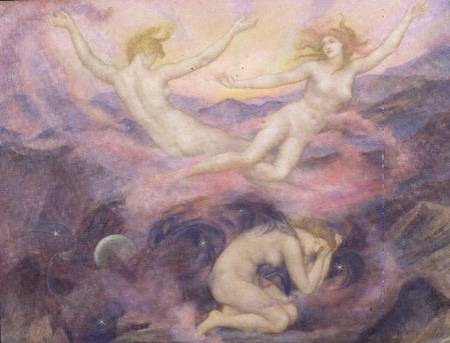 Night and Dawn from Evelyn de Morgan