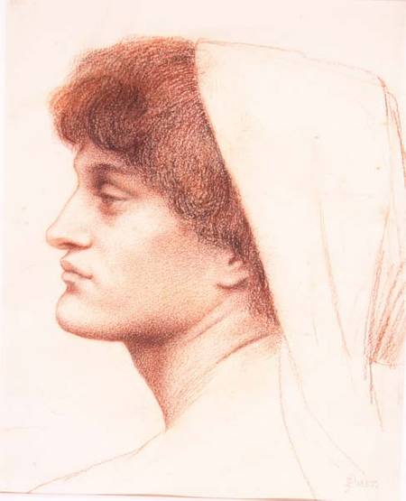 Profile of a Female Head from Evelyn de Morgan
