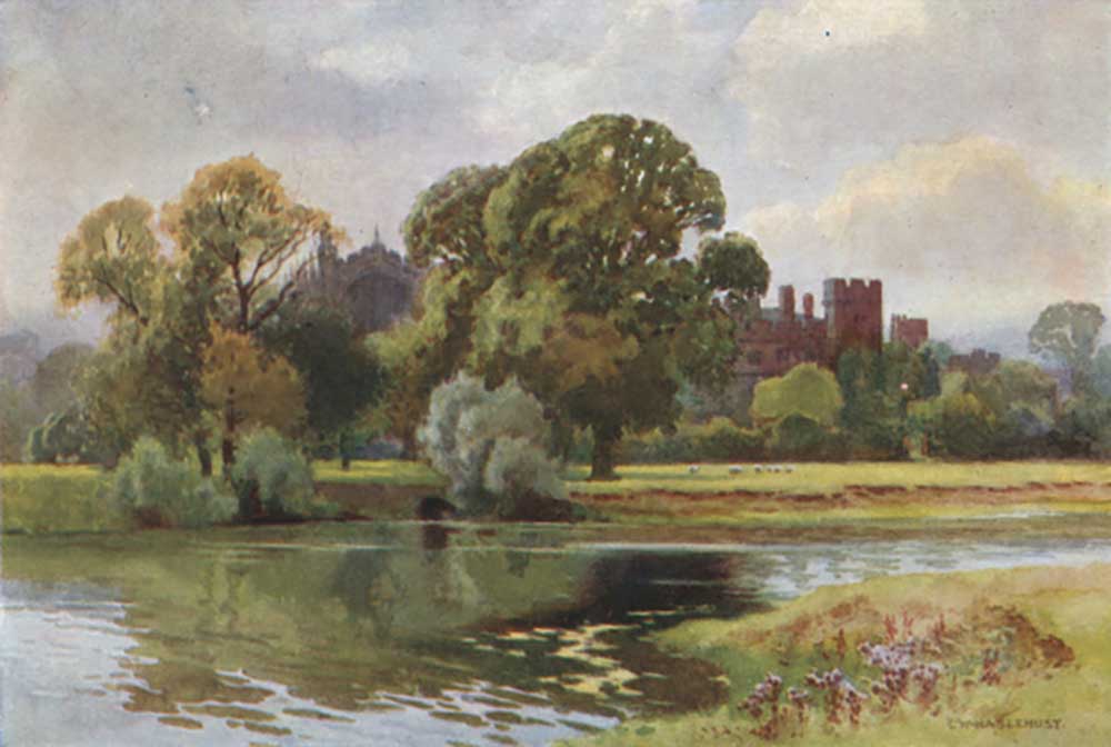Eton College aus Windsor from E.W. Haslehust