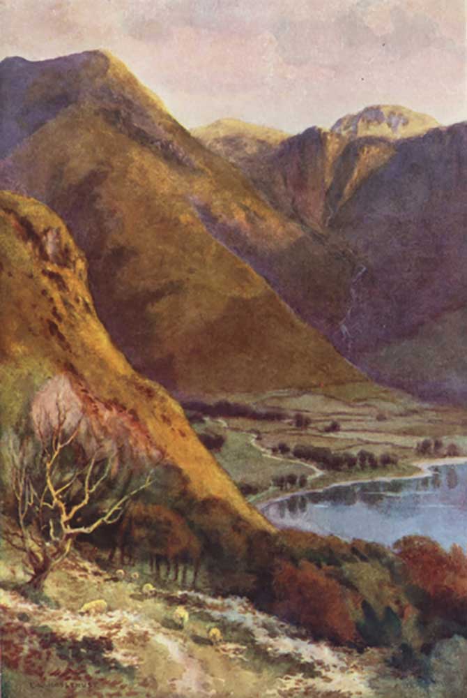 Leiter von Buttermere und Honister Crag from E.W. Haslehust