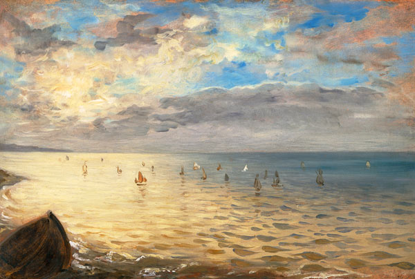 Blick auf das Meer von den Anhöhen bei Dieppe from Ferdinand Victor Eugène Delacroix