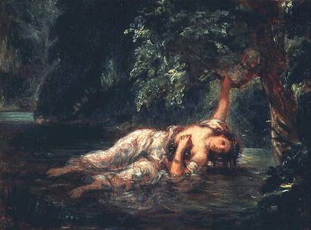 The Death of Ophelia from Ferdinand Victor Eugène Delacroix