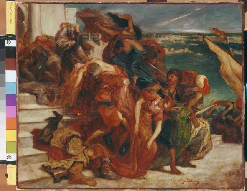Türkischer Frauenraub. from Ferdinand Victor Eugène Delacroix
