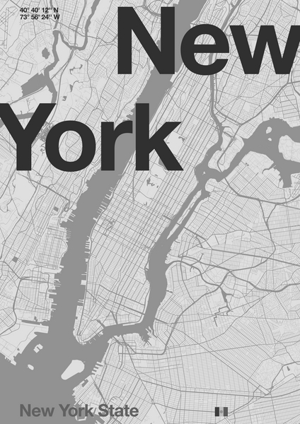 New York Minimal Map from Florent Bodart