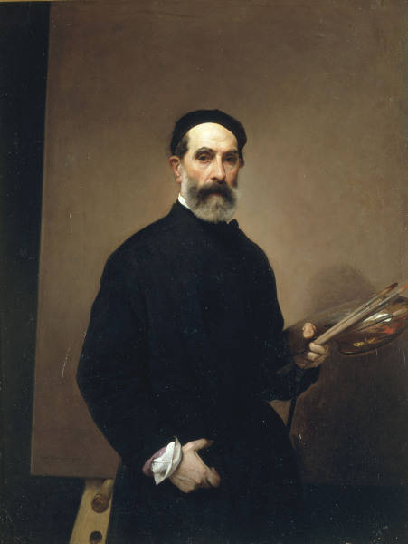 Francesco Hayez, Selbstbildnis 1862 from Francesco Hayez