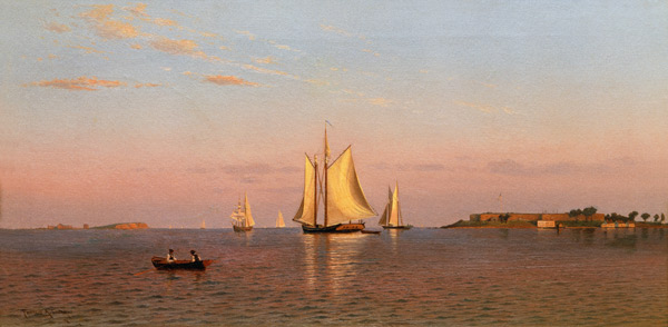 View of Boston Harbour near Castle Island from Francis Augustus Silva