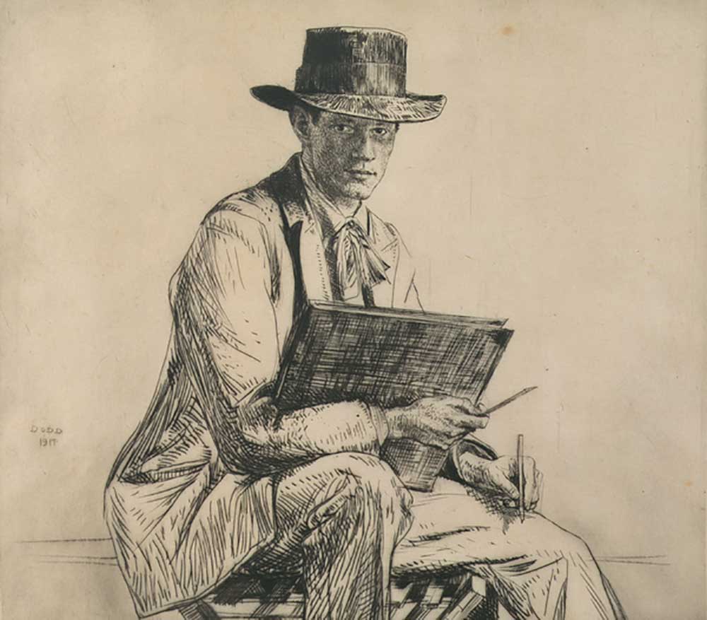 Porträt von Henry Rushbury (1889-1968) 1914 from Francis Dodd