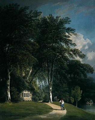 Stourhead, Wilts (oil on canvas) from Francis Nicholson