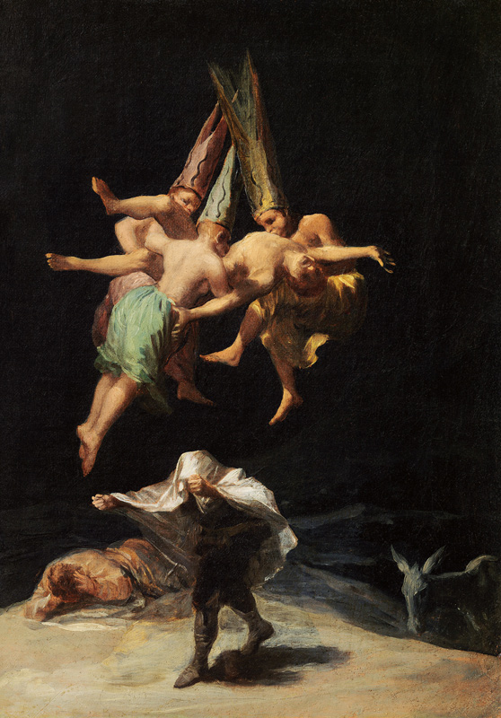 Fliegende Hexen (Flug der Hexen) from Francisco José de Goya