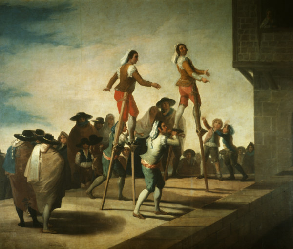Die Stelzenläufer from Francisco José de Goya
