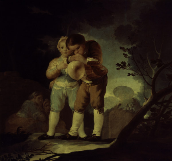 Knaben beim Aufblasen from Francisco José de Goya