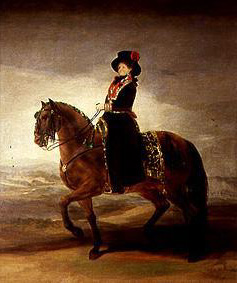 Die Königin Maria Luisa zu Pferde from Francisco José de Goya