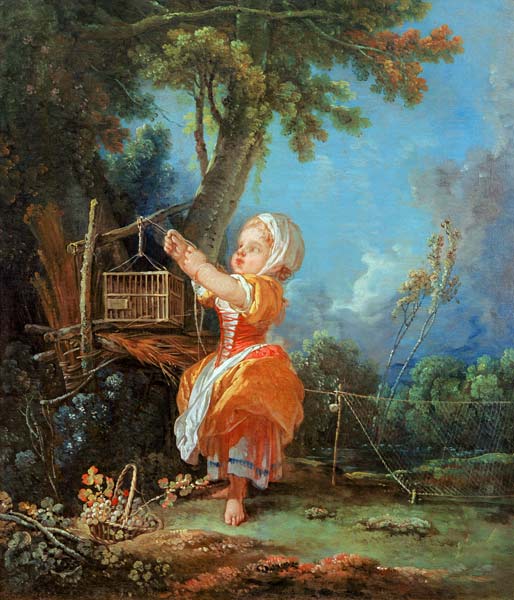 Die kleine Vogelfängerin from François Boucher