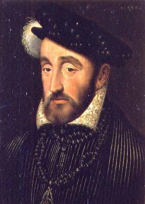 Portrait of Henri II of France (1519-59), 1559 from François Clouet
