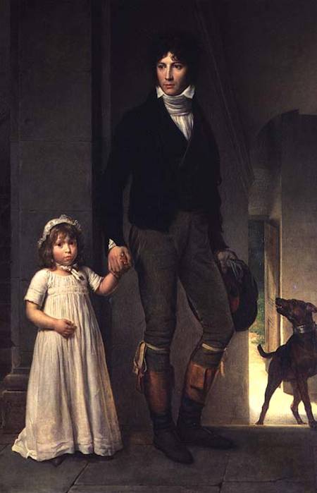 Jean-Baptiste Isabey (1767-1855) and his Daughter, Alexandrine (1791-1871) from François Pascal Simon Gérard