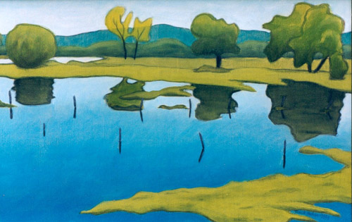 Landschaft Blau und Grün from Frank Hahn
