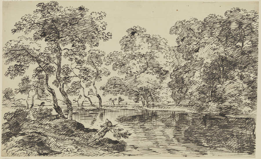 Fluß und Bäume from Franz Innocenz Josef Kobell