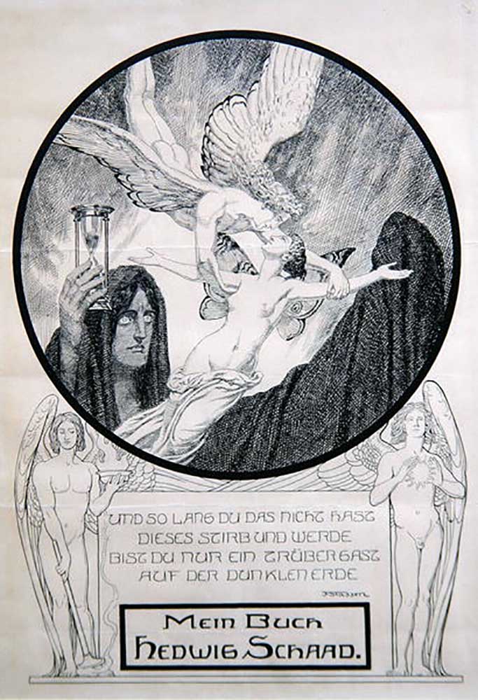 Zeichnung für Hedwig Schards Ex Libris from Franz Stassen