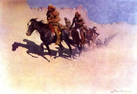 Jedediah Smith (1799-1831) Making his Way Across the Desert from Green River to the Spanish Settleme from Frederic Remington