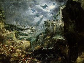 Schlacht bei einer Hafenstadt. from Frederick van Valckenborch