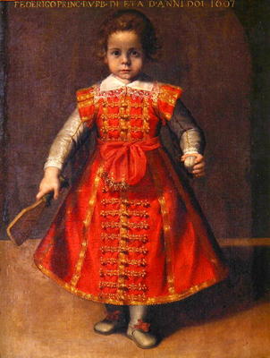 Federico Ubaldo della Rovere aged 2, 1607 (oil on canvas) from Frederico Barocci