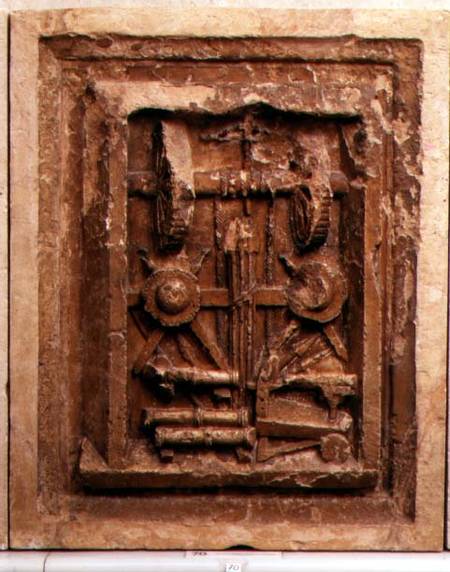 Plaque depicting a winch from Frederico Barocci