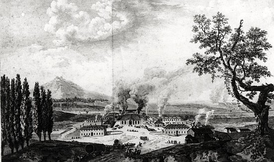 Royal Foundry at Le Creusot in 1787 from French School