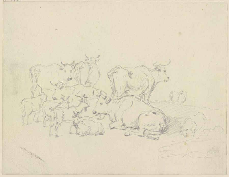 Kühe und Ziegen from Friedrich Wilhelm Hirt