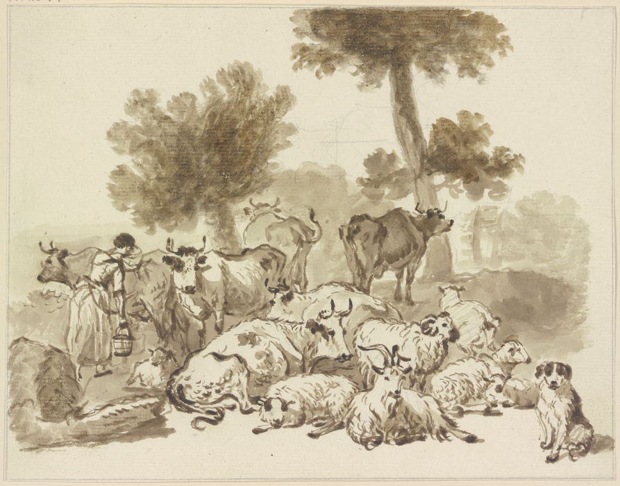 Viehherden mit Hirten from Friedrich Wilhelm Hirt