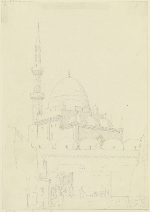 Moschee in Syout from Friedrich Maximilian Hessemer