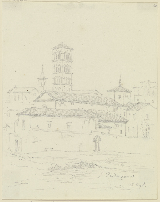 Santa Pudenziana in Rom from Friedrich Maximilian Hessemer