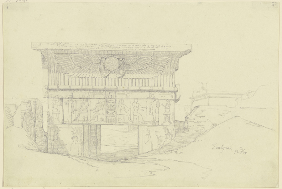 Tempelanlage in Tentyra from Friedrich Maximilian Hessemer