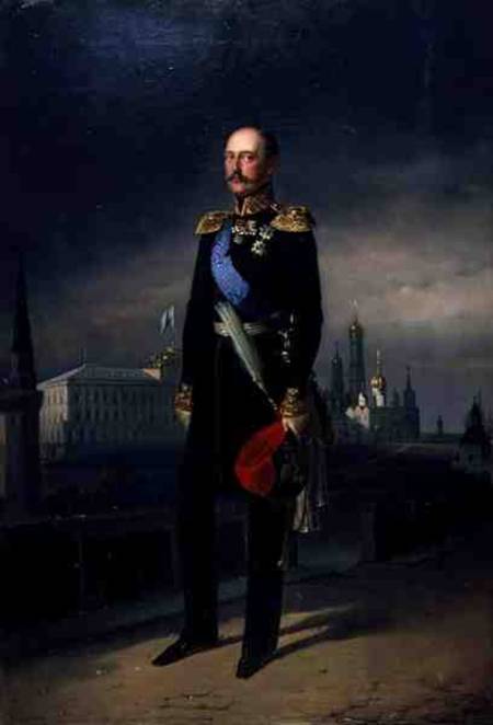 Portrait of Emperor Alexander II (1818-81) from G. Botmann