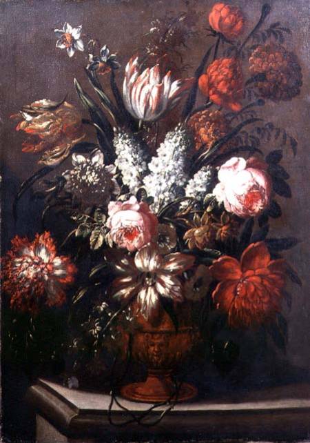 Still Life of Tulips, Peonies, Daffodils and Other Flowers from Gaspar Peeter d.J Verbruggen