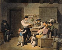 Bauernfamilie bei der Mahlzeit. from Georg Emanuel Opitz
