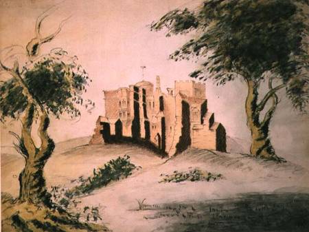 The Old Manor House of Woodstock (w/c and chalk on paper) from George Marquis of Blandford