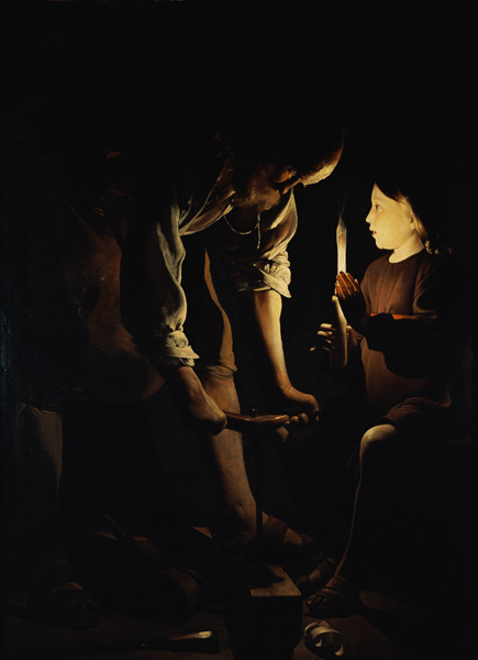 Joseph als Zimmermann und der Jesusknabe from Georges de La Tour