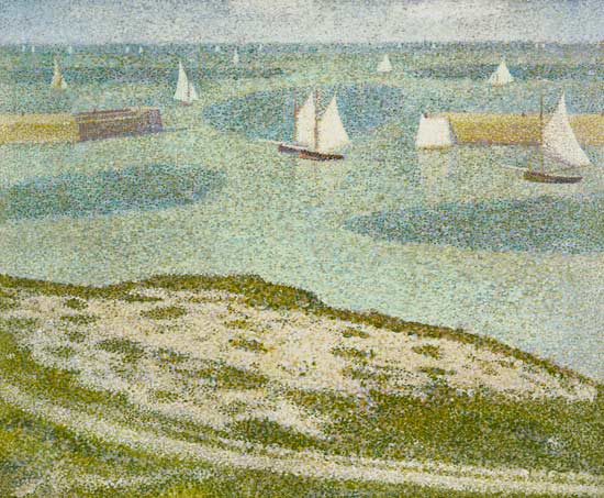 Einfahrt zum Hafen Port-en-Bessin from Georges Seurat