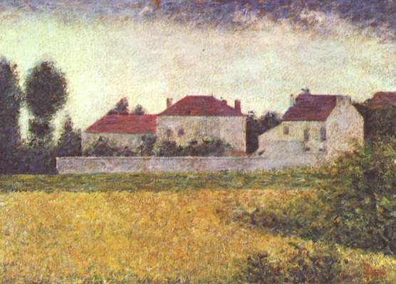 Ville d'Avray, maisons blanches from Georges Seurat