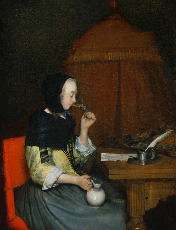 Dame mit Weinglas from Gerard ter Borch d. J.